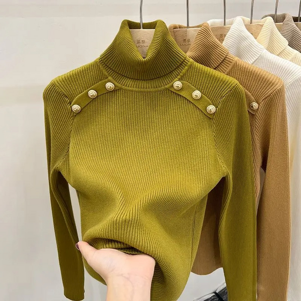 Women's Classic Fit Cozy Turtleneck Sweater