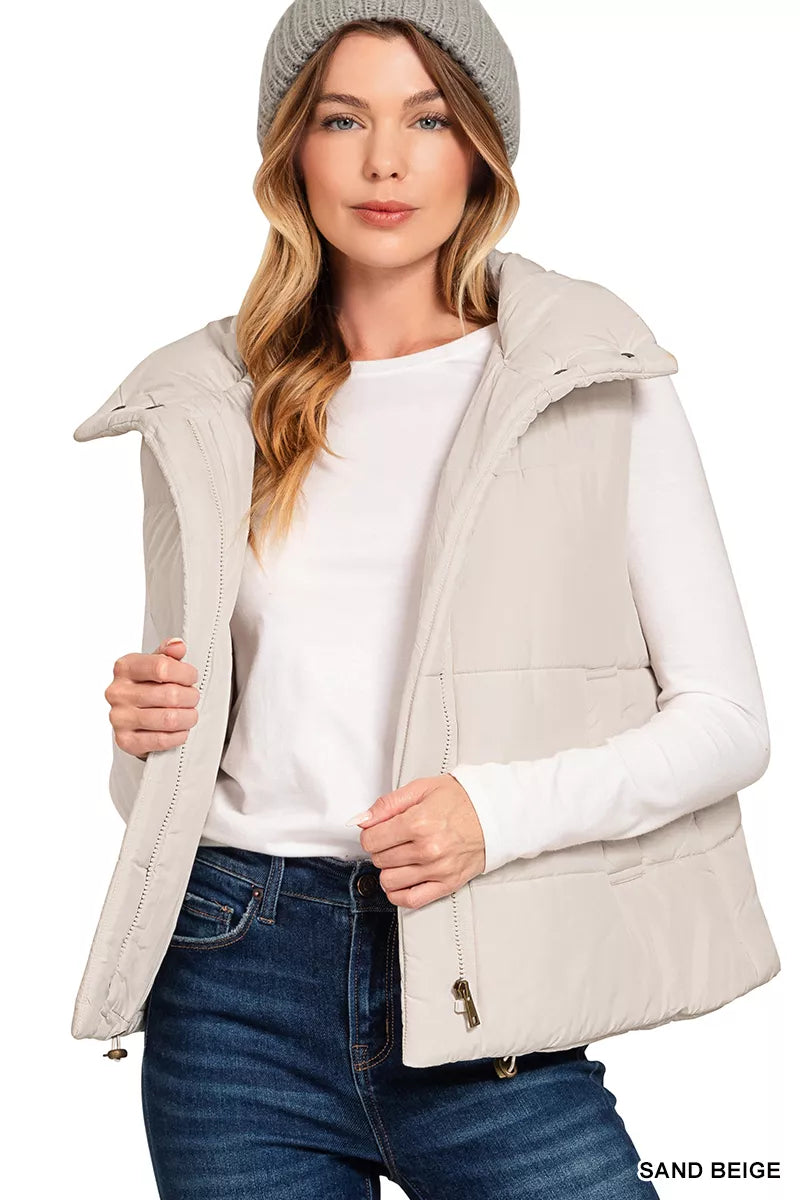 Warm Fleece Zipper Vest Jacket - BritishElegance