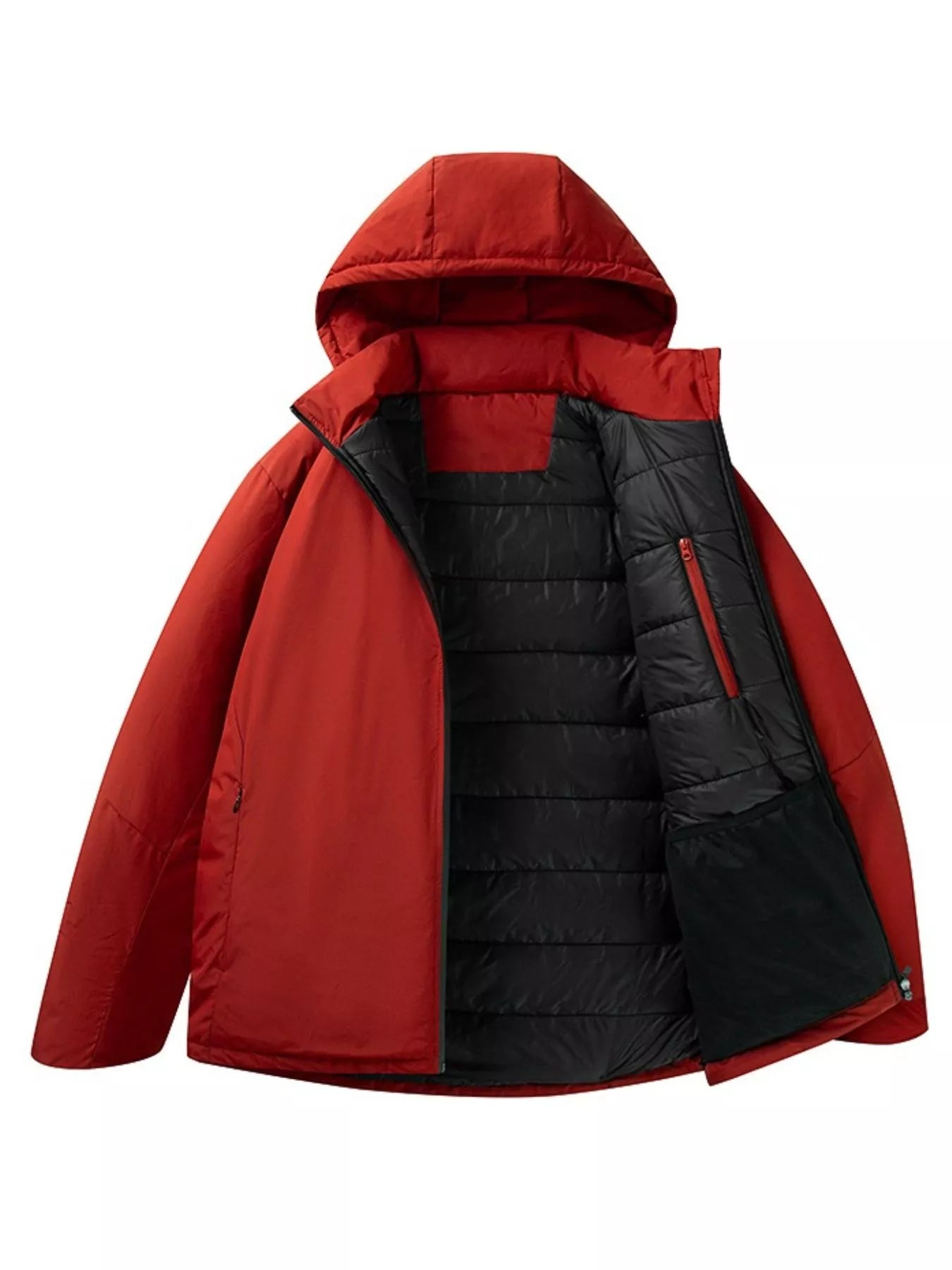 Large Men's Insulated Hoodie Coat - BritishElegance