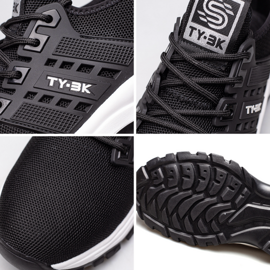 Men’s Mesh Lace Up Safety Work Sneakers