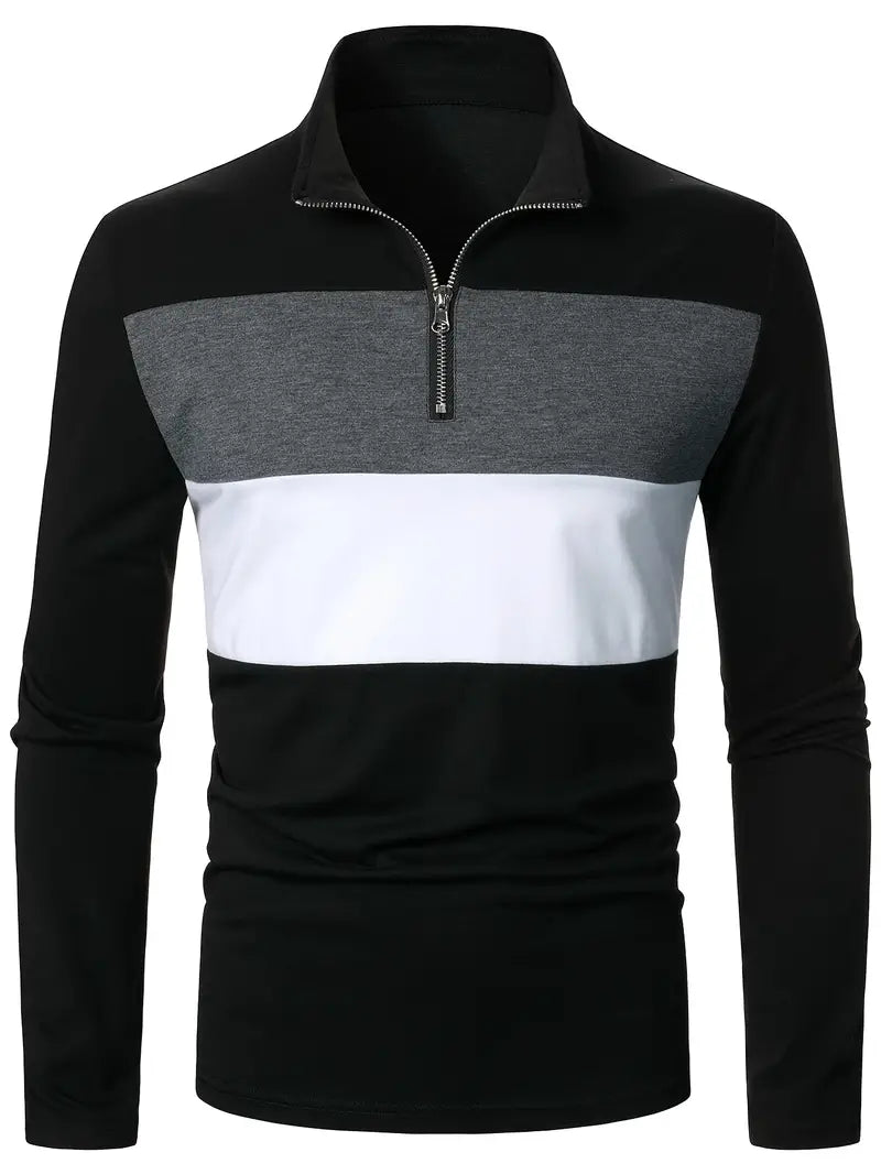 Classic Dark Blue Crew Neck Sweater - BritishElegance