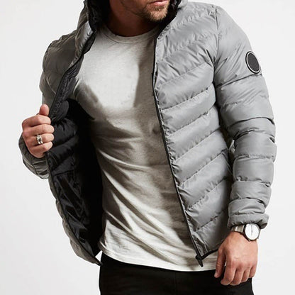 Warm Men's Hooded Puffer Coat