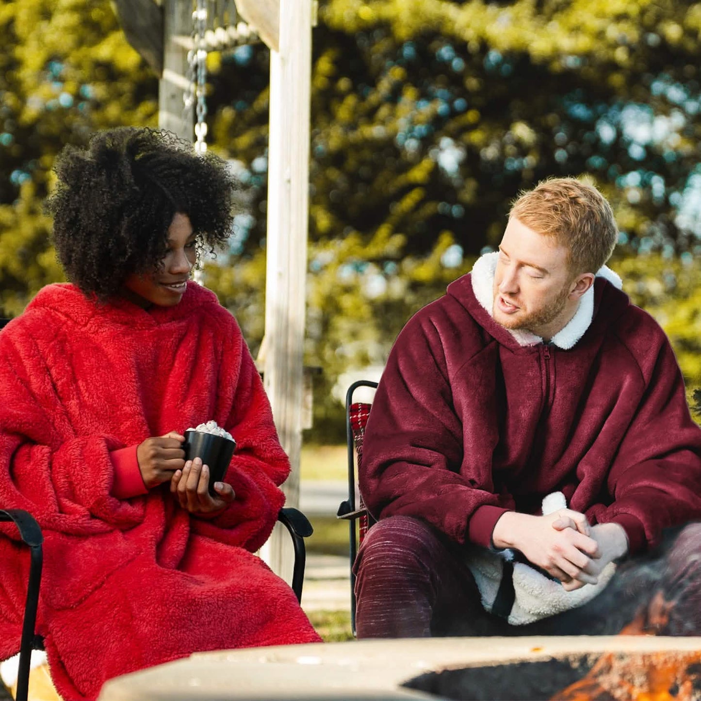 CozyHaven | Sherpa Fleece Wearable Blanket Hoodie – Zippered, Warm & Ultra-Soft