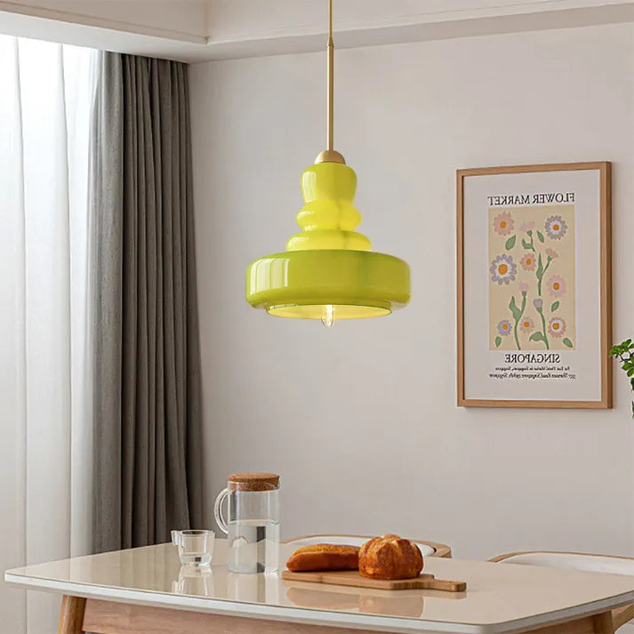 Unique Glass Drop Pendant Lamp - BritishElegance