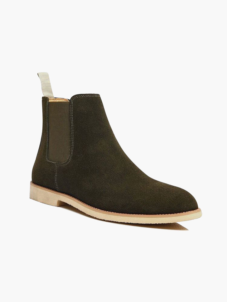 Men's Stylish Black Ankle Boots - Genuine Leather Comfort Fit