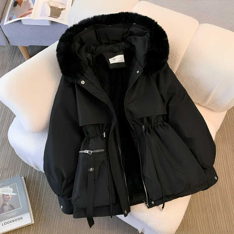 Warm Vegan Down Parka Coat for Women