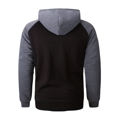 Men’s Color Block Sherpa Lined Zip Hoodie