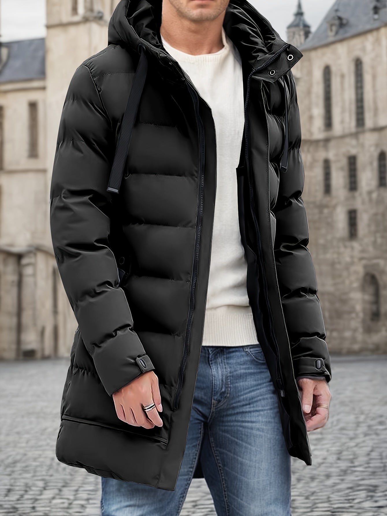 Comfy Insulated Men's Puffer Hoodie Jacket - BritishElegance