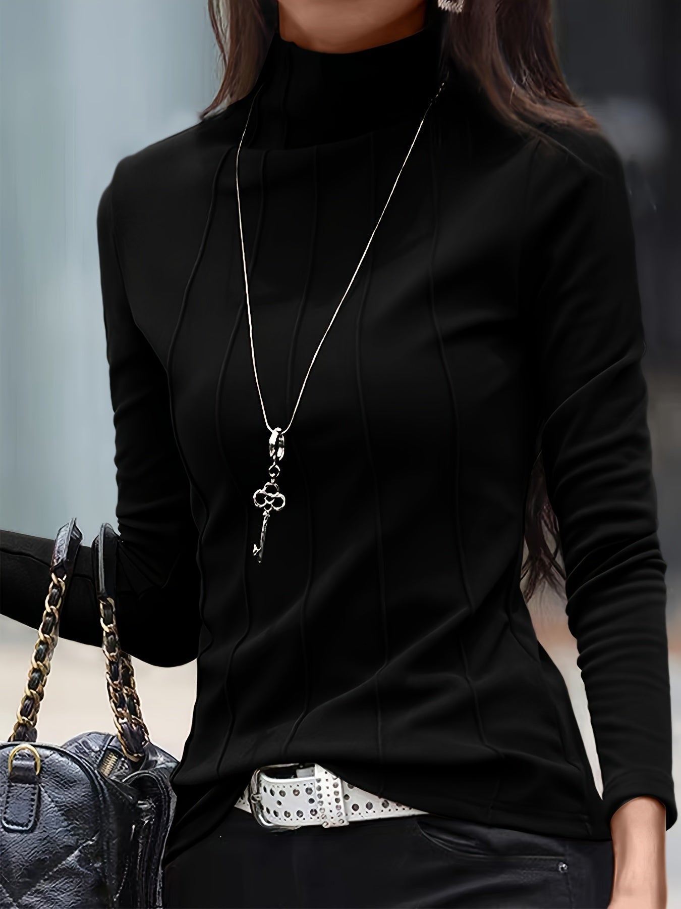 Women's Classic Crew Neck Warm Fit Sweater Jumper