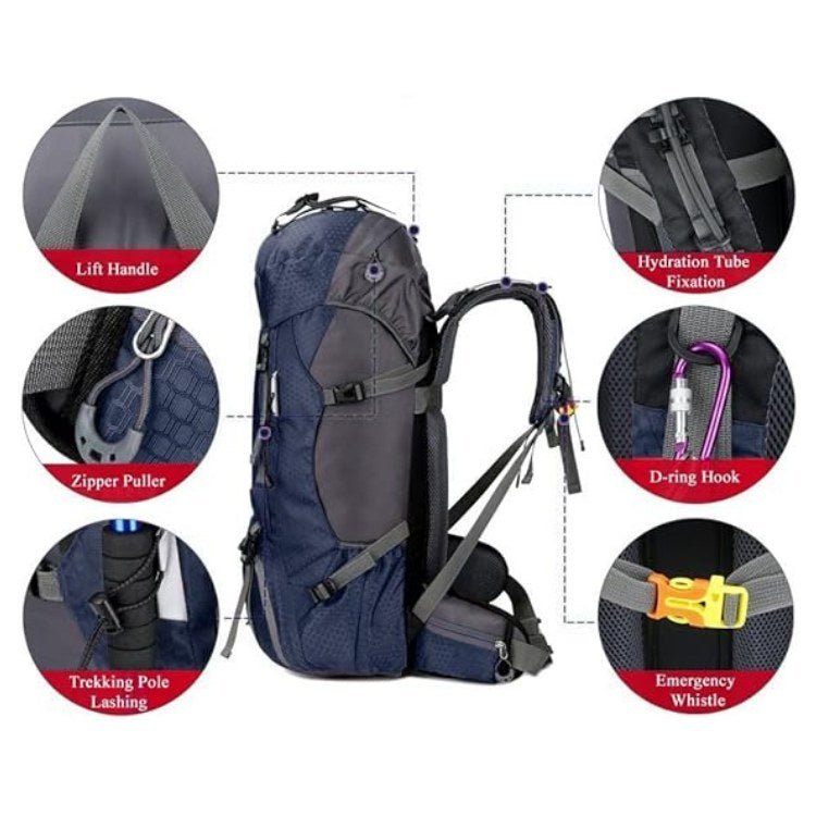 60L Waterproof Hiking Backpack – Lightweight, Ergonomic & Adventure-Ready