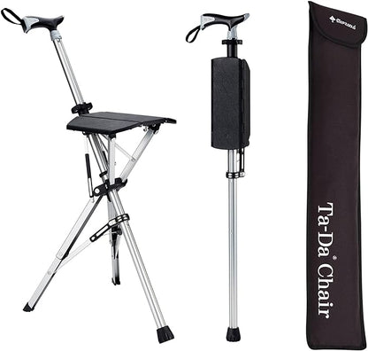 Portable Hiking Staff with Foldable Rest Seat