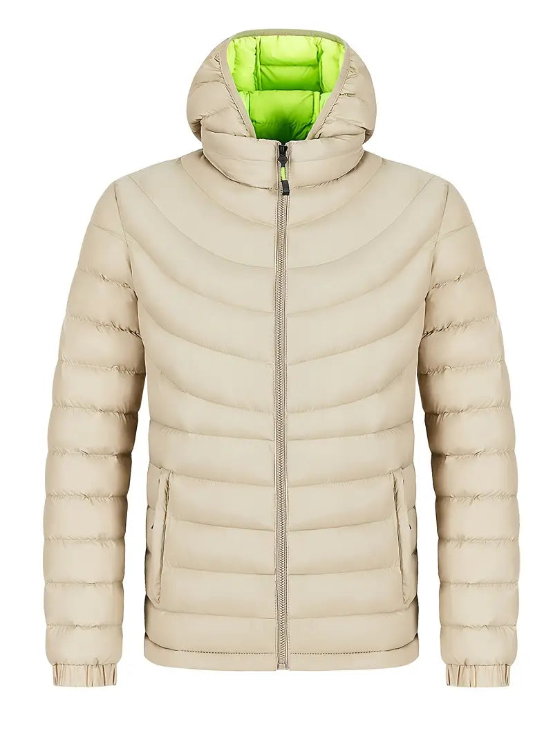 Men's lined autumn/winter jacket with stand-up collar – Tom