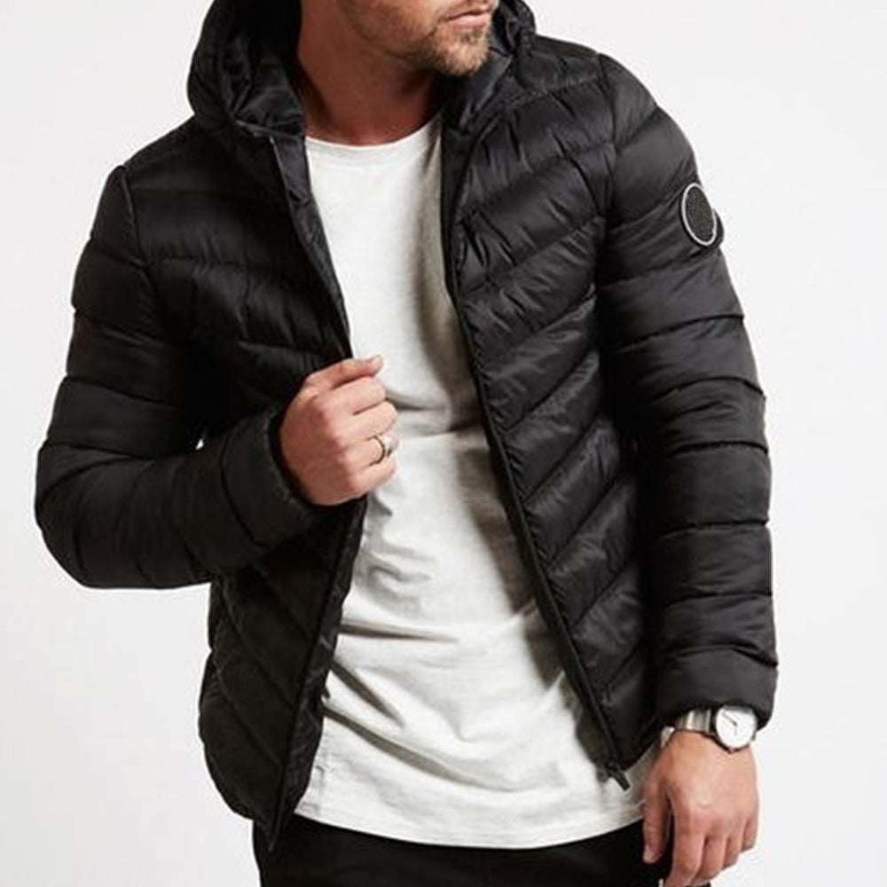Warm Men's Hooded Puffer Coat
