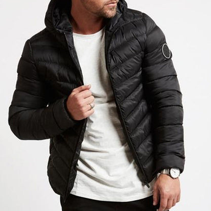 Warm Men's Hooded Puffer Coat