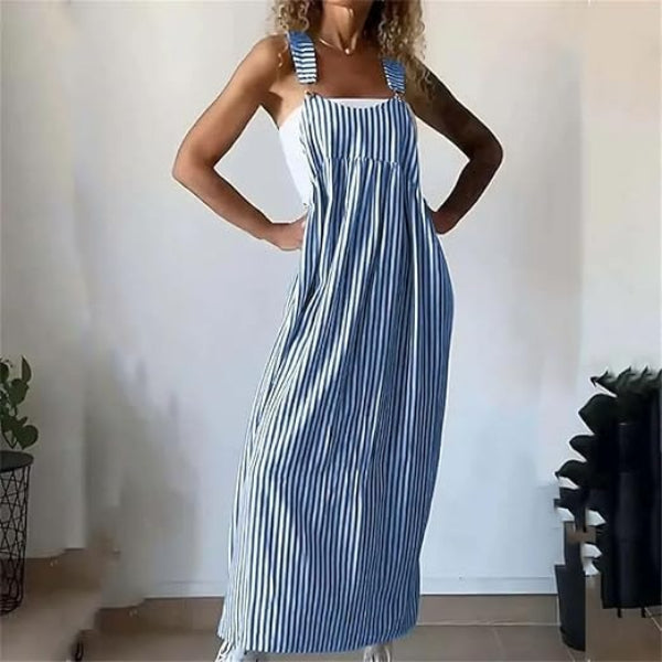 Comfortable Summer Sundress with Straps - BritishElegance