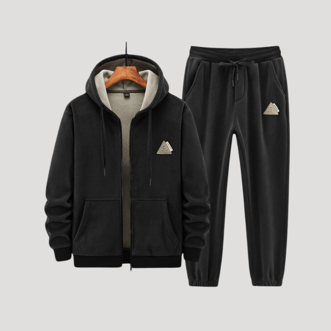 Cozy Warm Hooded Fleece Suit Set