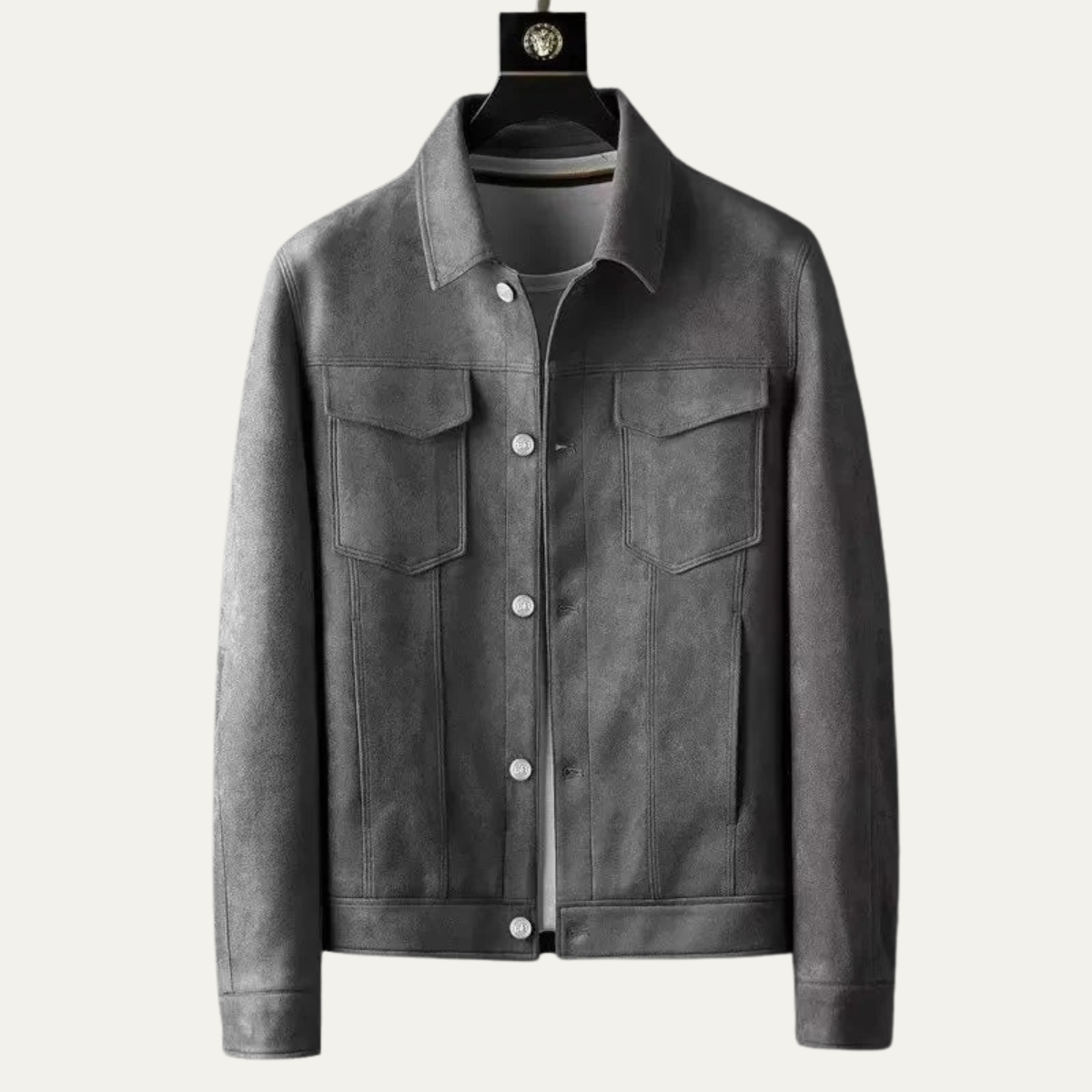 Men’s Faux Suede Classic Trucker Jacket