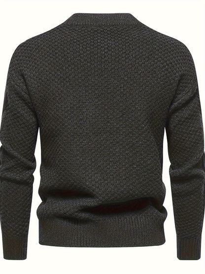 Plain knit sweater for men, vintage sweater