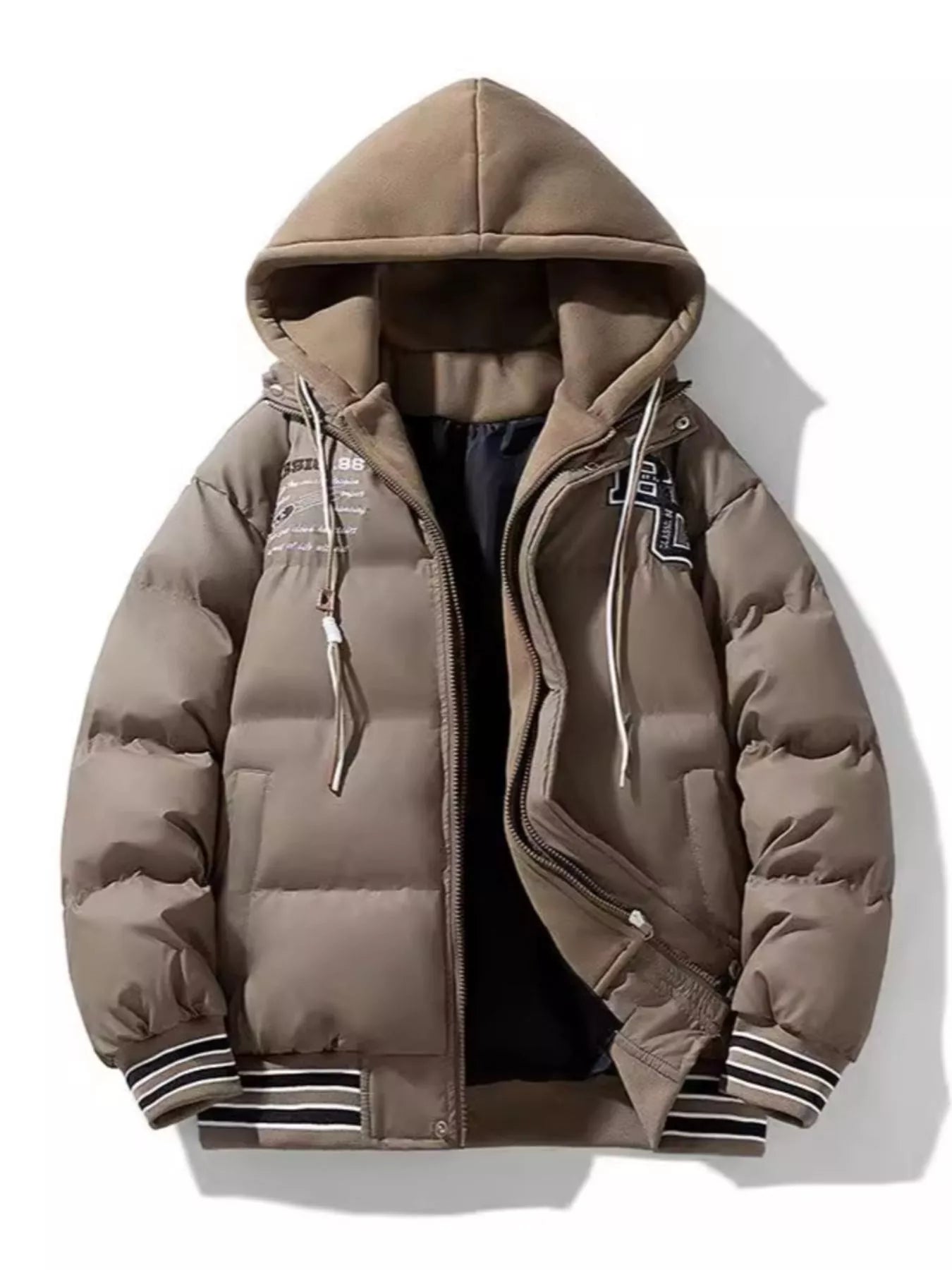 Big and Tall Insulated Hoodie Coat