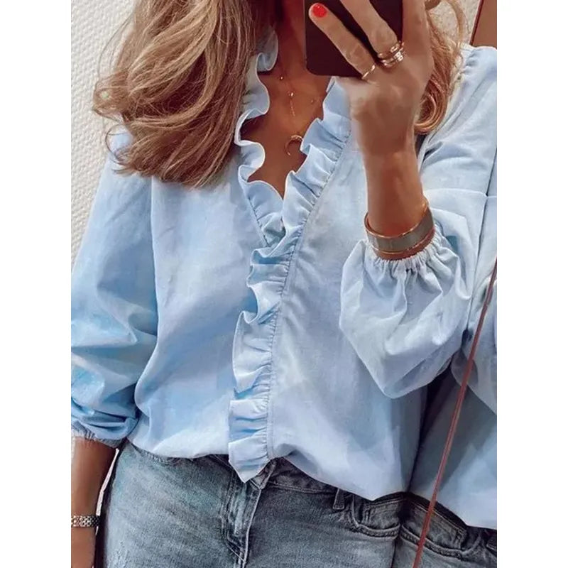 Classic Chic Women's Blouse with Simple Style - BritishElegance