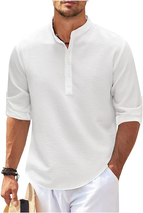 Comfortable Mens Cotton Shirt Relaxed Fit