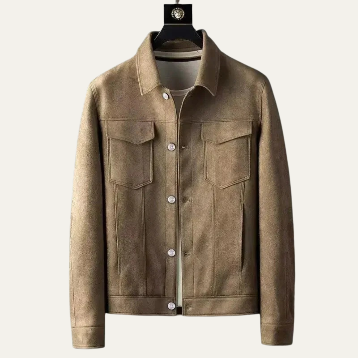 Men’s Faux Suede Classic Trucker Jacket