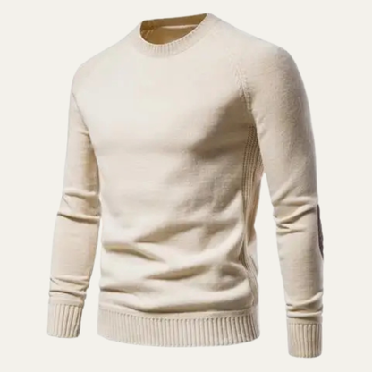 The Torcello Men's Slim Fit Thick Crew Neck Knit Jumper