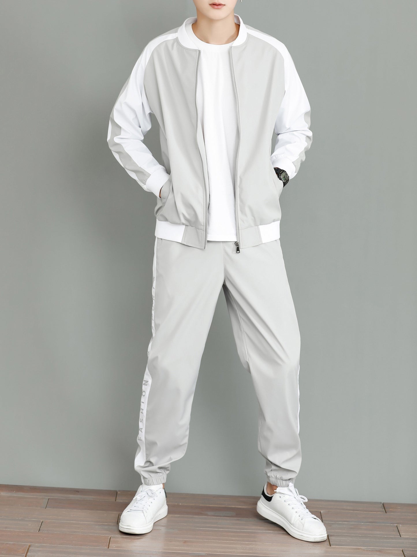 Comfortable Casual Mens Tracksuit Jacket and Pants Set