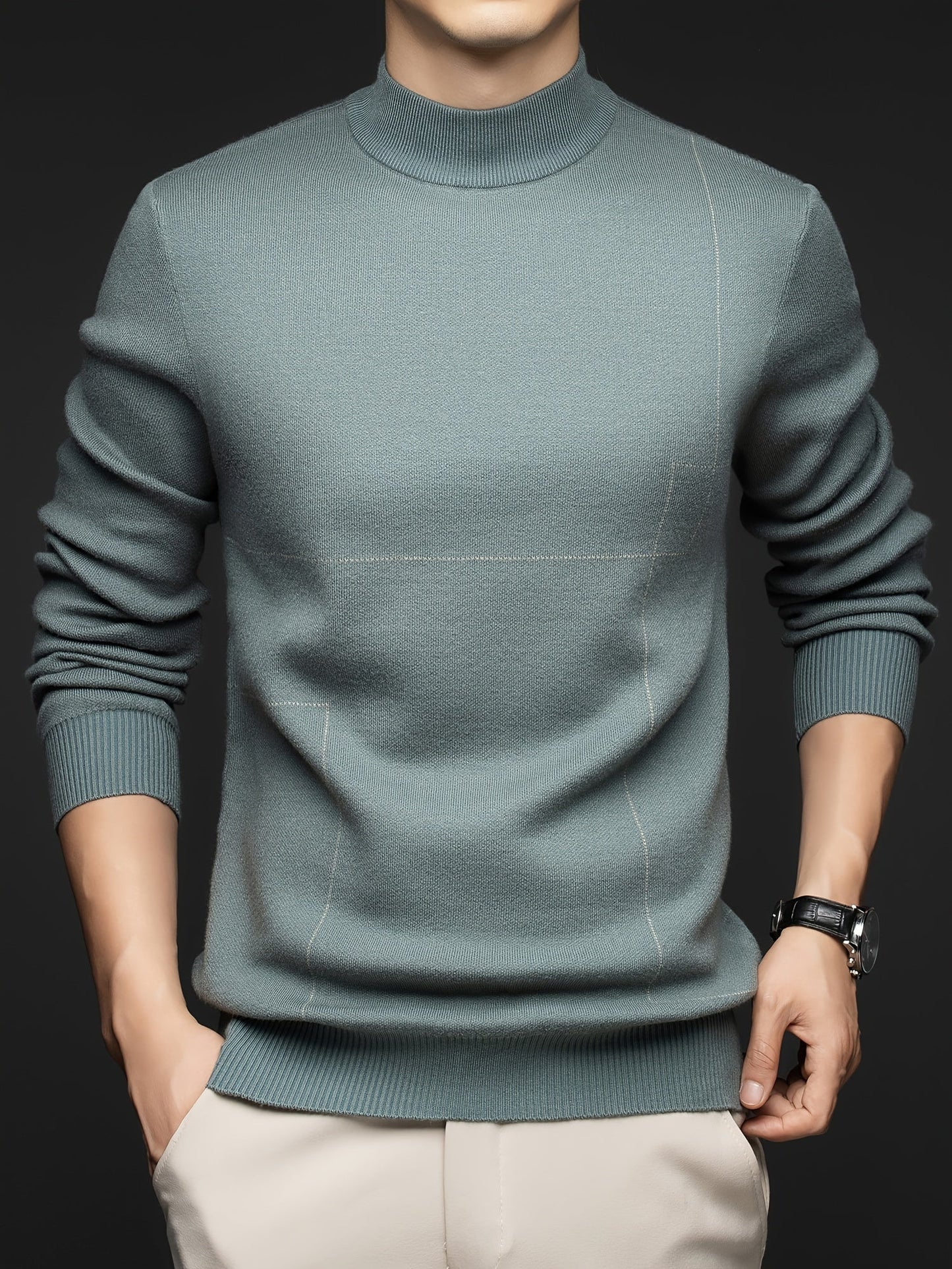 Cozy Long Sleeve Winter Knit Sweater