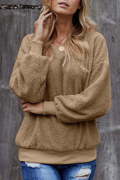 Soft Warm Women's Khaki Winter Sweater