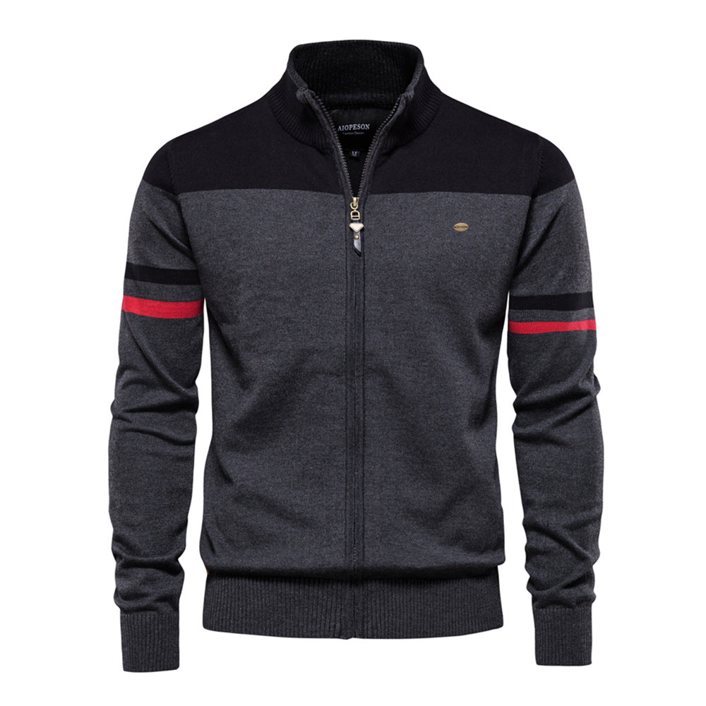 Classic Men's Knitted Cardigan Sweater - BritishElegance