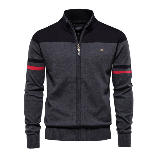 Classic Men's Knitted Cardigan Sweater - BritishElegance