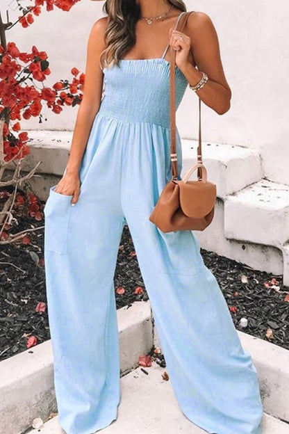 Comfy Women's Summer Romper with Pockets - BritishElegance