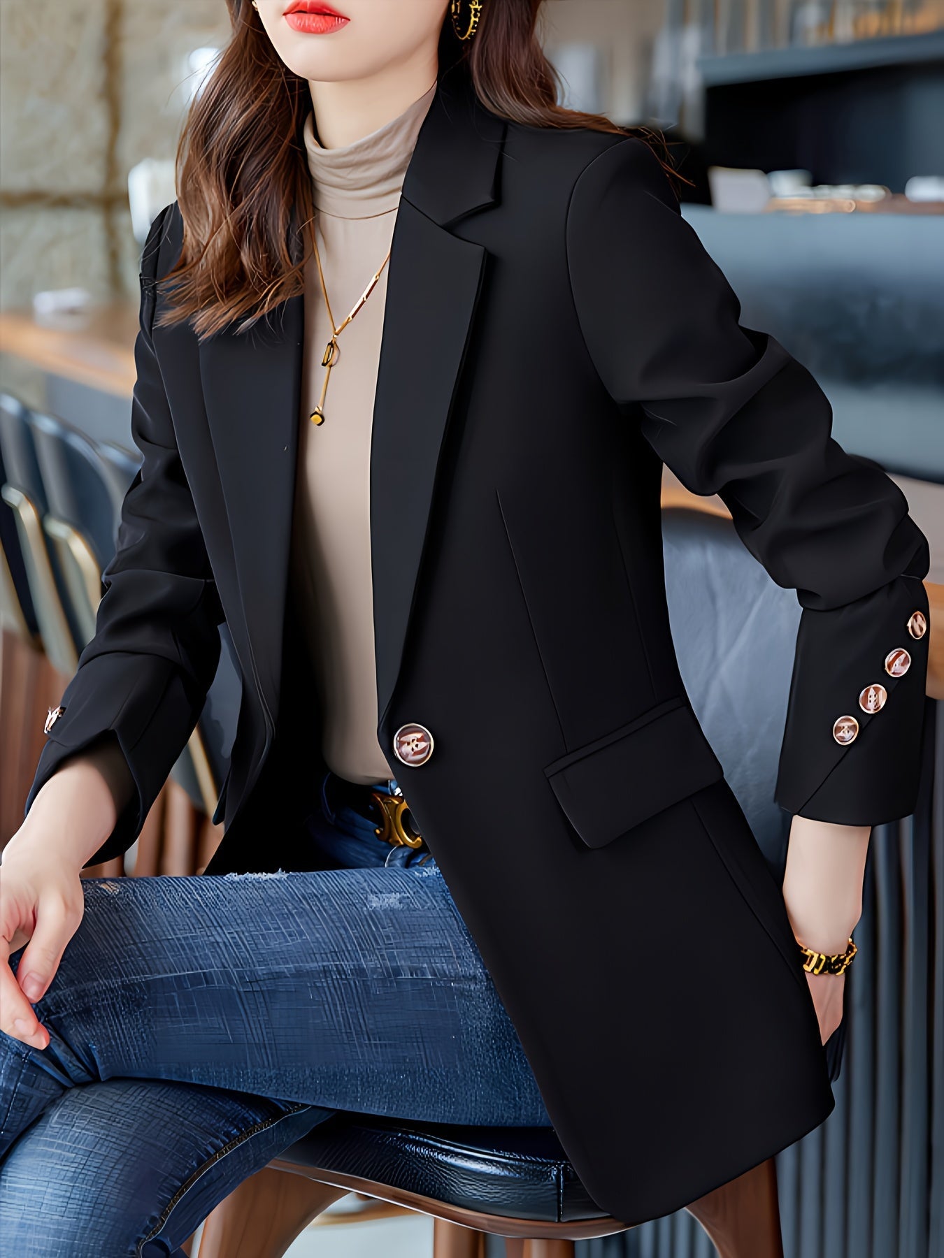 Classy Ladies Long Coat Jacket