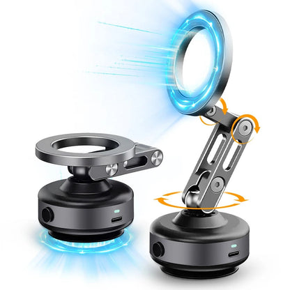 Strong Magnetic Car Phone Mount With Suction Cup - BritishElegance