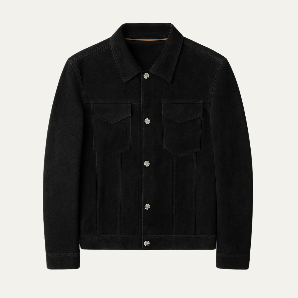 Men’s Faux Suede Classic Trucker Jacket