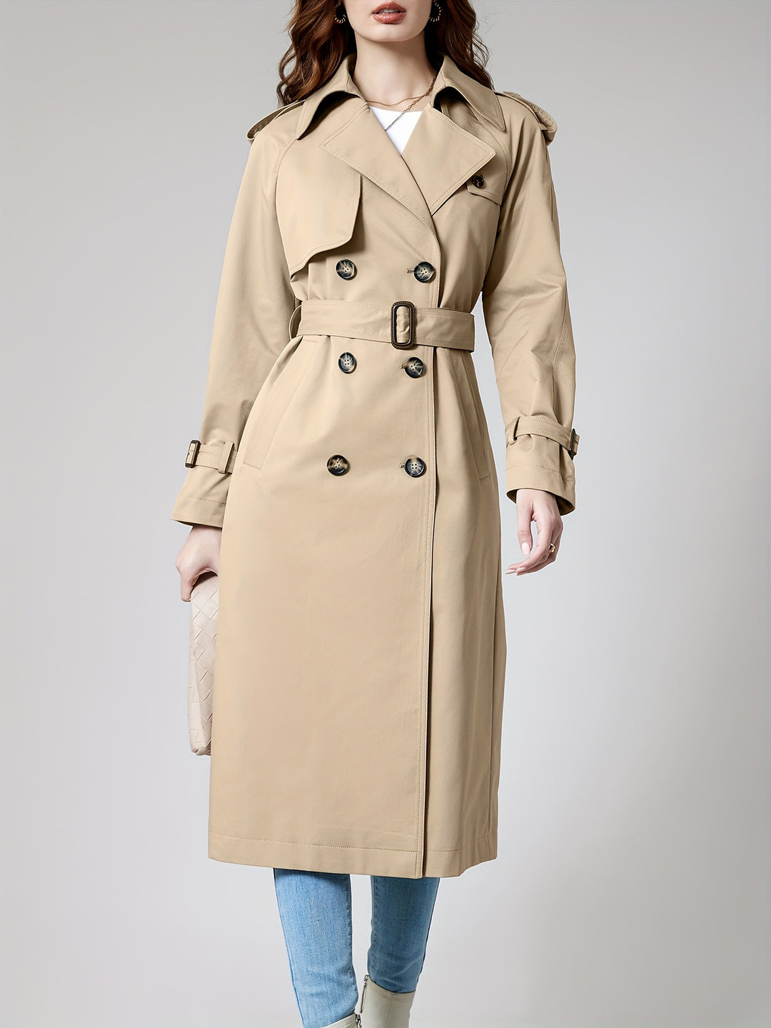 Classic Double Breasted Winter Coat - BritishElegance