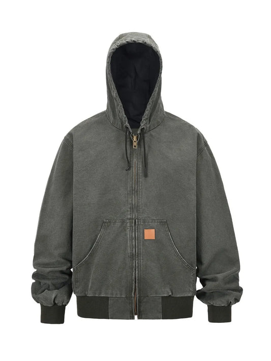 Casual Fit Zip Hoodie Jacket - BritishElegance