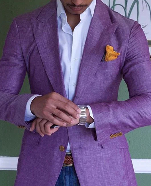 Archie | Men's Tailored Fit Peak Lapel Jacket