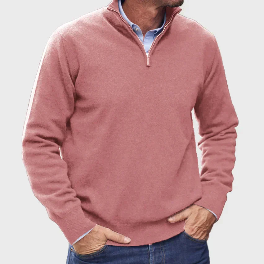 Men’s Smooth Knit Quarter Zip Pullover