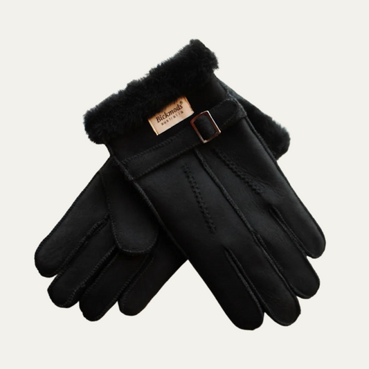 The Brenton Men’s Sheepskin Fur Winter Gloves