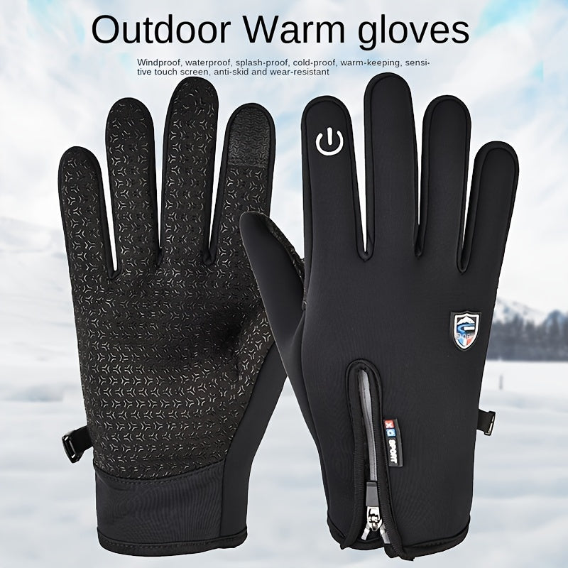 Outdoor Heated Gloves | Windproof & Waterproof – Plus Velvet Warmth