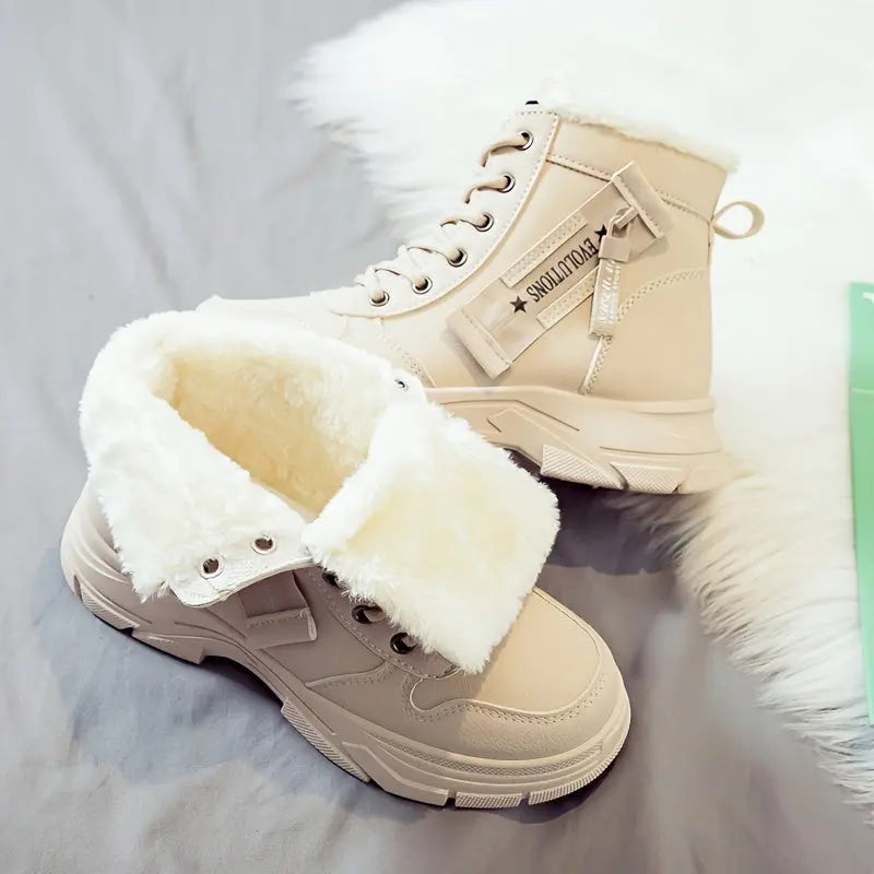 Arctelle | Women’s Winter High-Top Snow Boots – Warm, Non-Slip & Fleece-Lined Comfort