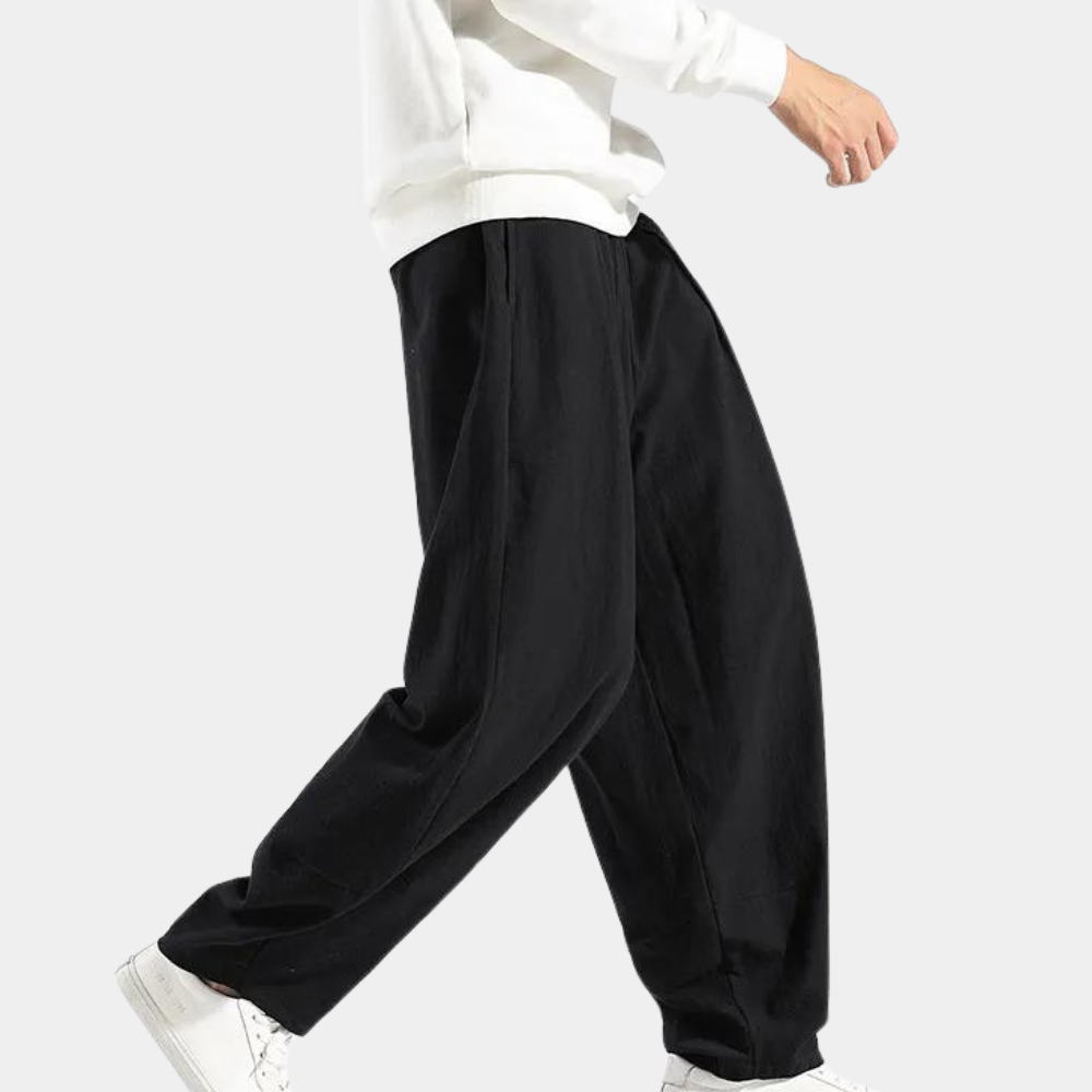 Relaxed Fit Casual Mens Comfort Trousers
