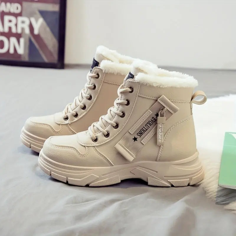 Arctelle | Women’s Winter High-Top Snow Boots – Warm, Non-Slip & Fleece-Lined Comfort
