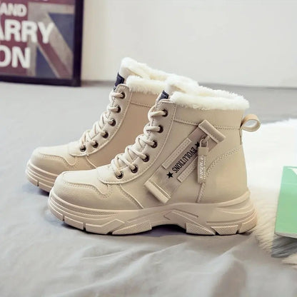 Arctelle | Women’s Winter High-Top Snow Boots – Warm, Non-Slip & Fleece-Lined Comfort