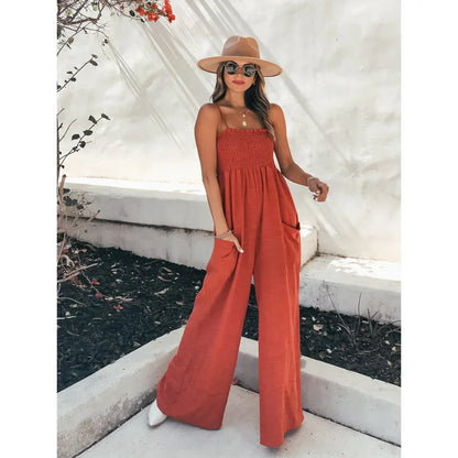 Comfortable Summer Wide Leg Jumpsuit for Women