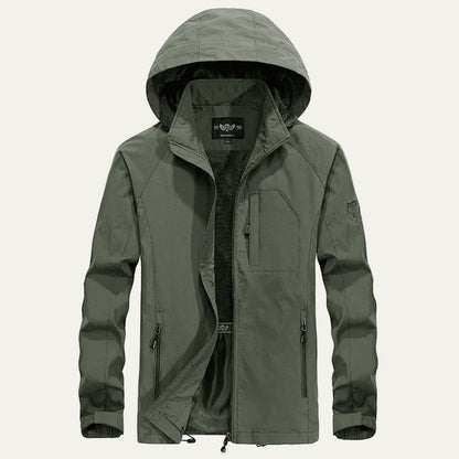 Men’s Outdoor Waterproof Detachable Hood Windbreaker