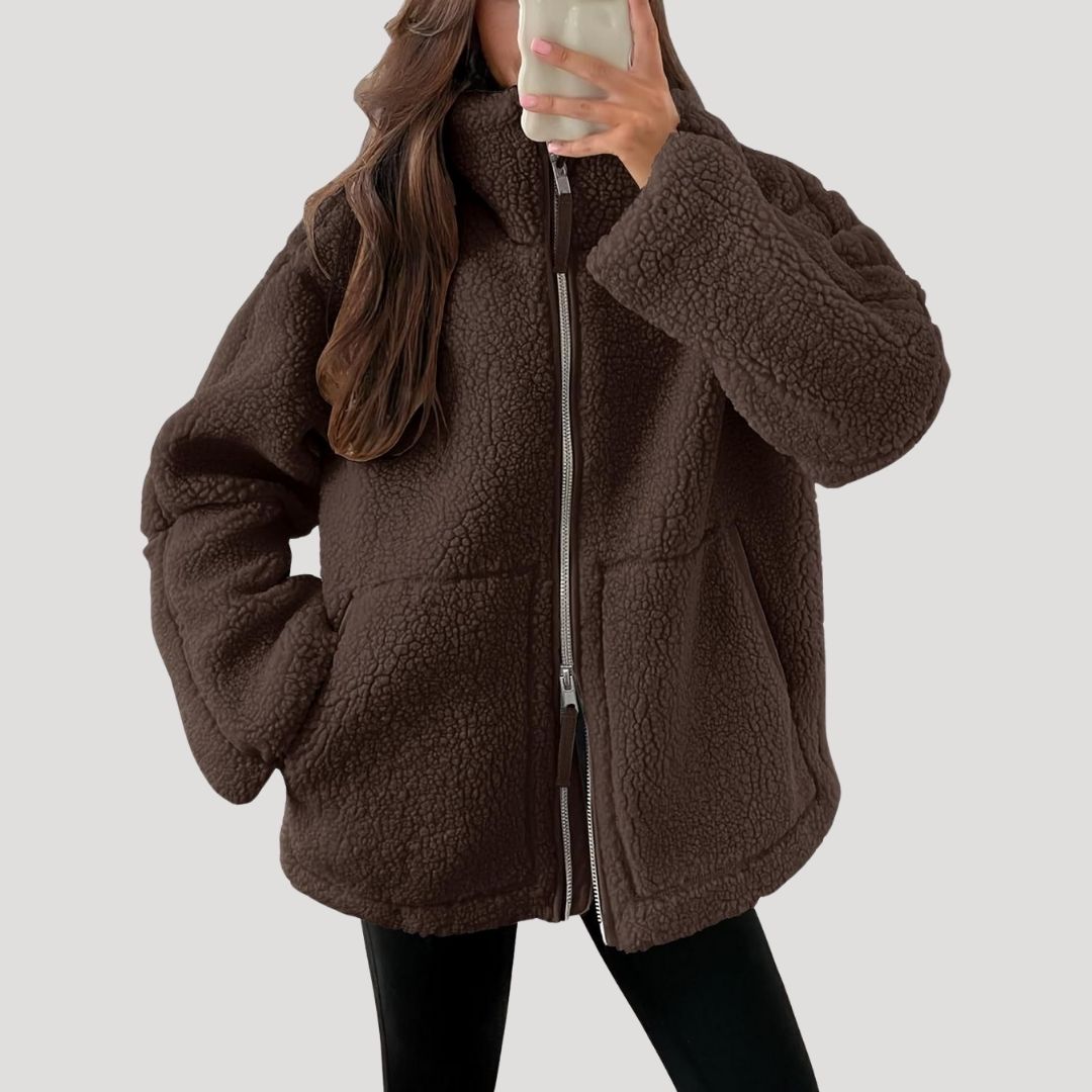 Warm Women's Fleece Zip Up Jacket