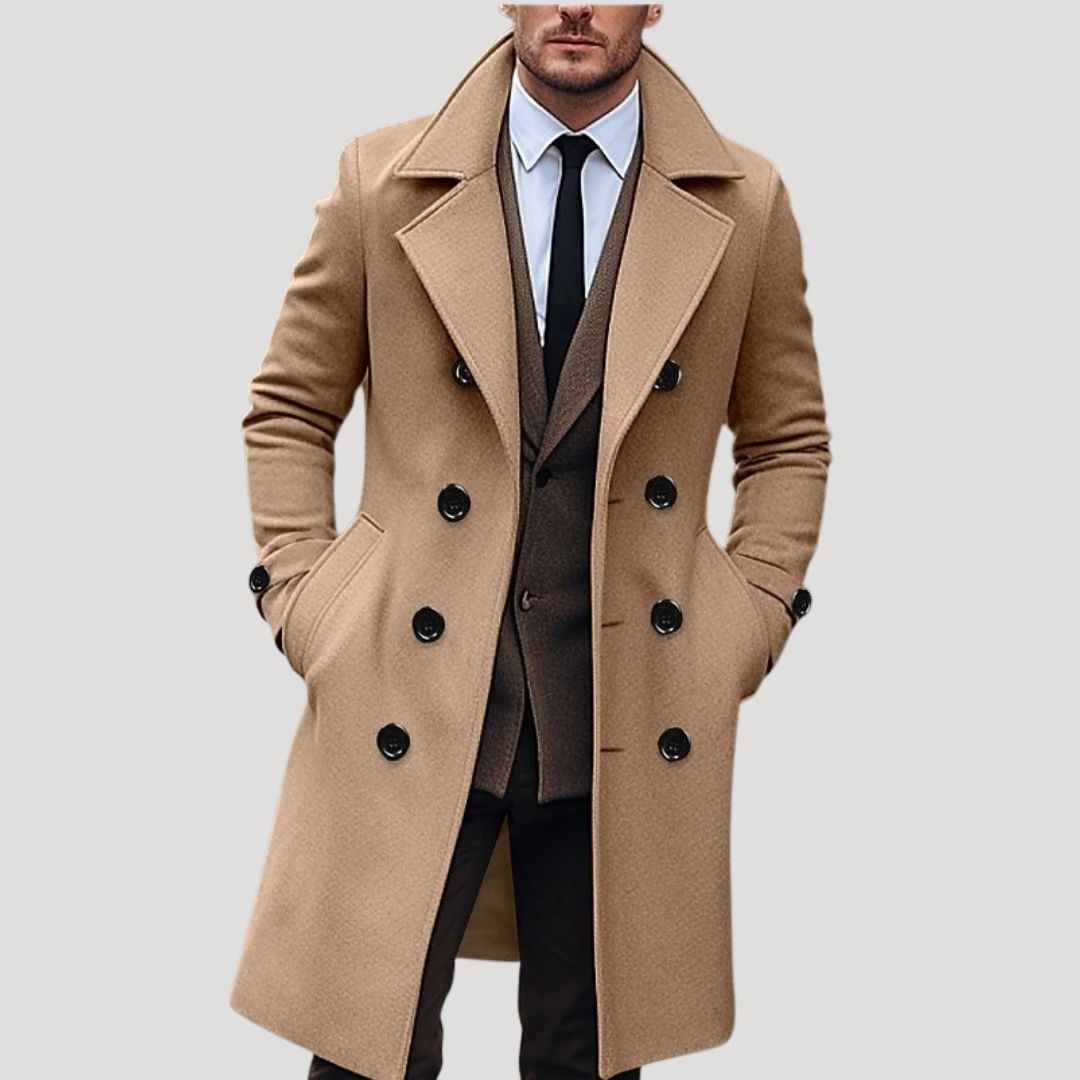 Luxury Mens Wool Long Winter Coat